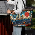 thumbnail image 7 of Pofeuu Whimsical Sailboat Ocean Art Print Beach Bag,Waterproof Sandproof Beach Tote Bag, Large Capacity Foldable Beach Bags for Women, 7 of 7