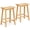 Natural, variant on PJ Wood Classic 24'' Saddle Seat Kitchen Bar Stool, Natural (3 Pack)