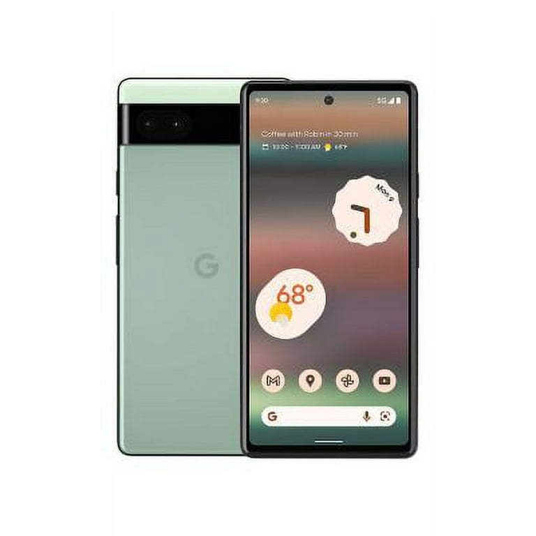Google Pixel 6A 5G 128GB 6GB RAM (G1AZG) 6.1'' OLED Display GSM Unlocked  International Version Sage Green (New)