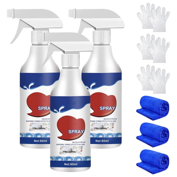 Qholemyo 60ml Mildew Remover Spray Bathroom Mold And Mildew Remover For Walls And Tiles