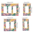 thumbnail image 2 of Yayeee Rocker Switch Wall Plate 3-Gang 6.5"x4.6" Home Decorative Outlet Cover, Yellow Floral Wave, 2 of 6
