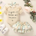 thumbnail image 5 of Newborn Infant Baby Girl Clothes Romper Shorts Set Floral Summer Outfits Cute Baby Clothes Girl, 5 of 8