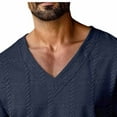 thumbnail image 4 of Yaoyar Mens Henley Long Sleeve Shirts Fall Lightweight Sweatshirts Casual V Neck Slim Fit Pullover T-Shirt, 4 of 6