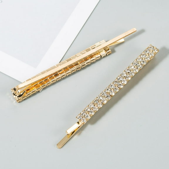 NICEXMAS Bridal Hair Clip Rhinestone 3Pcs 2.2X0.3In