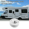 thumbnail image 3 of Unique Bargains 2 Pcs Loquet Rond à Chasse d'Eau pour Trappe de Pont avec Clés Remplacement Blanc pour Remorque de Bateau RV, 3 of 7