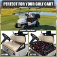 thumbnail image 4 of Whosucclay Music Flowers Golf Cart Seat Cover, Wear-Resistant Golf Cart Seat Towel Blanket Anti-Fade Durable Golf Cart Seat Protector for Most 2 Seats, 4 of 7