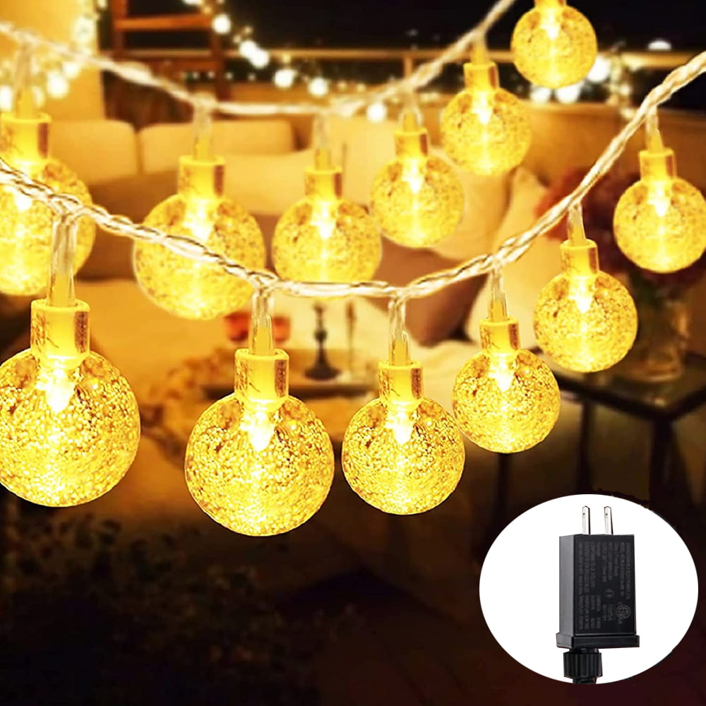 Outdoor String Fairy Lights LED Globe Plug In For Patio Wedding Party Decoration 