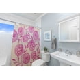 thumbnail image 4 of Simply Daisy 70" W x 73" L Antique Flowers Polyester Shower Curtain, Orchid [1 Ct], 4 of 5
