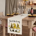 thumbnail image 2 of Table Runners 120 Inches Long Dress Scarves, Summer Gnomes Farmhouse Coffee/Dining/Kitchen Table Runner for Living Room, Farmhouse Daisy Flower Bees on Linen 13x120 Inch, 2 of 9