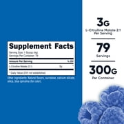 Nutricost L-Citrulline Malate 2:1 300 Grams (Blue Raspberry) - Non-GMO Supplement