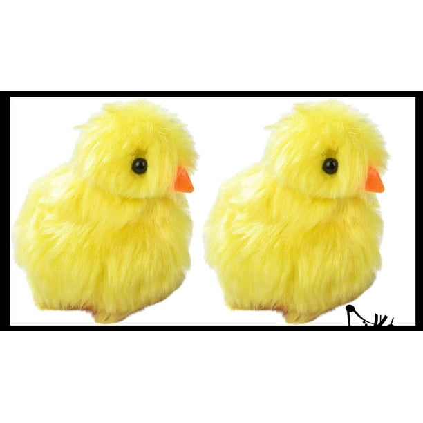 2 Chirping Chicks - Fuzzy Chick that Chirps in Your Hand - Easter - Chicken Lover Toy Gift