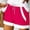Hot Pink, variant on Qulqfy Drawstring Elastic Waist Running Shorts Striped Athletic High Waisted Pockets Bow Fitness Loose Summer Shorts for Women