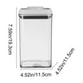 thumbnail image 3 of Transparent Airtight Category Press Storage Jars Storage Box For The Home Ideal For Kitchen Snacks Dried Goods And Keeping Grains And Pulses Fresh, 3 of 6