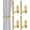 Gold, variant on 1pcs Curtain Holdbacks, Screw-in Curtain Tiebacks Curtain Tie Backs Curtain Holders for Wall Mounted Curtain Pull Backs for Drapes, Curtain Side Holders Hooks, 304 Stainless Steels, Black