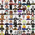 thumbnail image 2 of Halloween Horror Movie Series Pumpkin Building Blocks The Shining Silent Hill Bricks Jack Pyramid Head Action Figures Kids Toys, 2 of 5