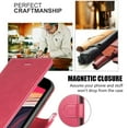 thumbnail image 6 of Starshop Case for Samsung Galaxy A13 5G, Premium Leather Wallet Pocket Pink, 6 of 7