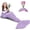 Light-spurple, variant on Visualz Mermaid Tail Blanket, Kids Soft Blanket Crochet Mermaid Sleeping Bag Mermaid Gift for Girls(Fish Scales Purple, Kids)