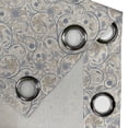 thumbnail image 4 of Ambesonne Vintage Grommet Curtain, Eastern Oriental Scroll, 50" x 72", Slate Blue Beige Tan, 4 of 6