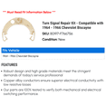 thumbnail image 2 of Turn Signal Repair Kit - Compatible with 1964 - 1966 Chevy Biscayne 1965, 2 of 2