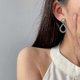 thumbnail image 4 of 14k Gold Plated Pearl Earrings With S925 Silver Needle Retro Palace Style For Women Girls Gift Valentine's Day Birthday Anniversary Party, 4 of 5