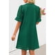 thumbnail image 4 of Minivestido MEROKEETY 2025 de verano de manga corta con cuello en V para mujer, 4 of 8