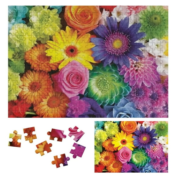 Shiartex Flower Puzzles for Adults, Colorful flowers Jigsaw Puzzles for Adults and up, for Women & Mom 300 PCS