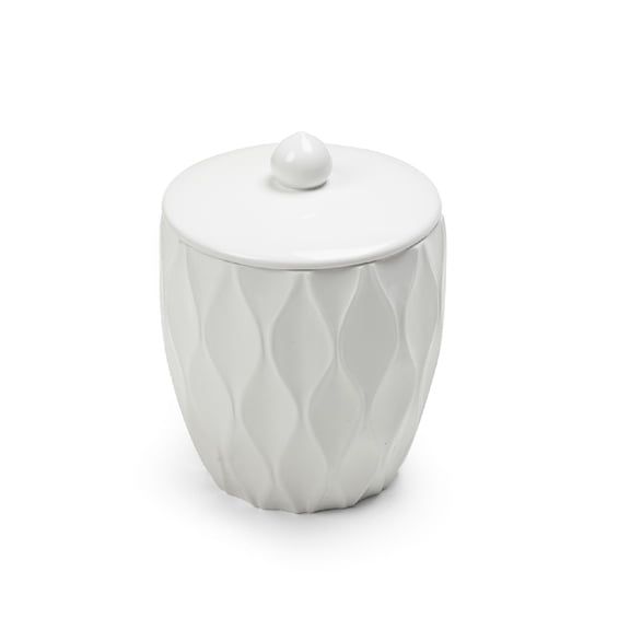 Wave White Cotton Jar