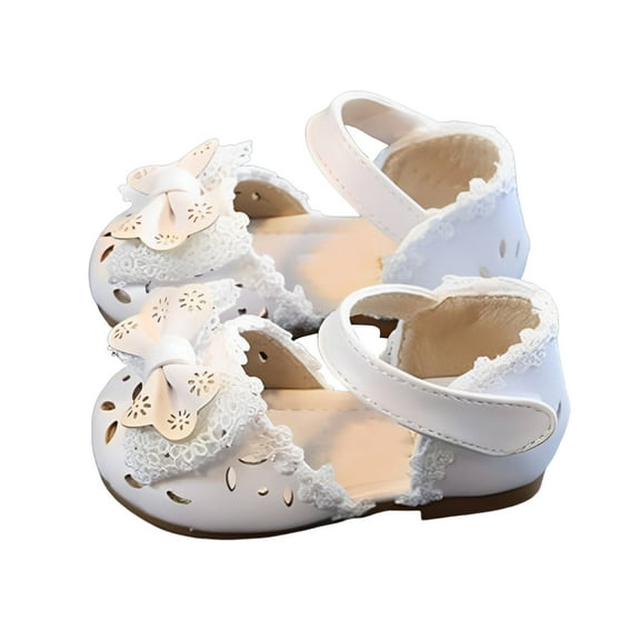 Mostsola Toddler Bow Mary Jane Shoes Girls Cute Princess Dress Flats Non-Slip Walking Shoes