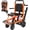 Orange, variant on XUTUMM Powered Wheelchair, Stair Climbing Wheelchair, Mobile Stair Lifts for Seniors, Load Capacity 480lbs, Foldable