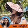 thumbnail image 1 of 1PC Cada Sombreros Para Las Mujeres Accesorios De Pelo Diadema Plegable Grande Sombrero De Sol Al Aire Libre Viaje Playa Gorra, 1 of 4
