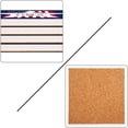 thumbnail image 4 of FMSHPON Independence Day American Flag Set of 4 Coaster for Drinks, Absorbent Ceramic Stone Coasters Cup Mat with Cork Base for Home Kitchen Room Coffee Table Bar Decor, 4 of 4
