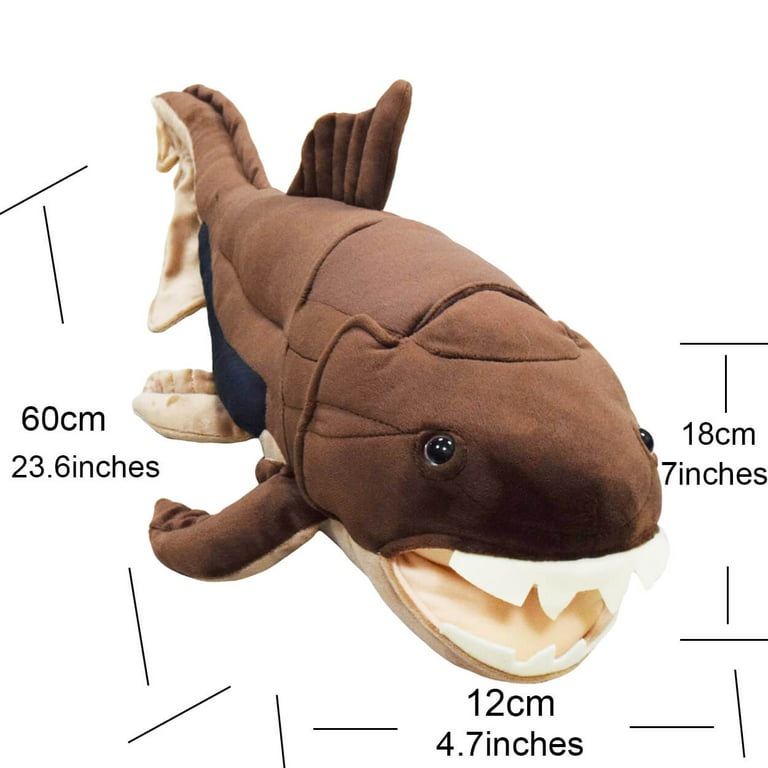 Realistic Dunkleosteus Fish Stuffed Animal Plush Toy, Lifelike Dunkleosteus  Animal Plushies Simulation Animals Doll