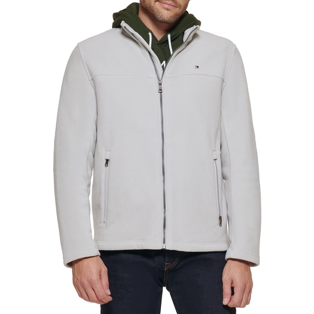 Chaqueta Tommy Hilfiger clásica de forro polar con cremallera frontal para hombre