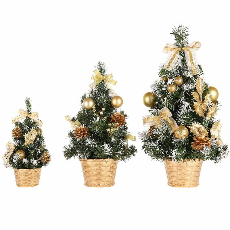 Enjoy 20/30/40Cm Mini Christmas Trees Pine Tree Desktop Xmas Decorations Festival Home Party Ornaments - Walmart.com