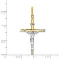 thumbnail image 2 of Beautiful 14k Two-tone Crucifix Pendant, 2 of 2