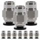thumbnail image 1 of UPGRATOR 10Ud Conectores Neumáticos Rectos Rápidos Para Tubo Uso Industrial Color Plateado, 1 of 6
