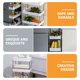 thumbnail image 2 of Carrito utilitario con ruedas, estante de almacenamiento, soporte para almacenamiento con ruedas, 2 of 6