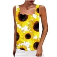 thumbnail image 1 of Camiseta sin mangas para mujer, camisola, camisetas sin mangas, camiseta sin mangas con cuello cuadrado estampado a la moda informal Odeerbi  ODB-5, 1 of 4