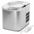 thumbnail image 1 of Costway Portable Stainless Steel Ice Maker Countertop 26LBS/24H LCD Display W/ Scoop, 1 of 10