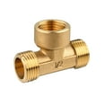 thumbnail image 2 of Adaptador de Montaje en T de Latón kusrkot Conector en 3 Vías en T, 2 of 8