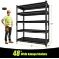 thumbnail image 3 of Garage Storage Organizer, 2500LBS Weight Capacity, Size: 48"W, Steel Material, 3 of 3