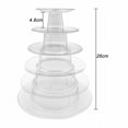thumbnail image 2 of Estante transparente de PVC para macarrones, soporte de exhibición para postres de bodas y fiestas, suministros, 2 of 7