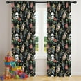 thumbnail image 5 of 2 Panels Space Sci-Fi Print Pattern Nursery Curtains Boys Girls Kids Black and White Floral Modern Window Drapes for Living Bedroom Playroom Room Decor Rod Pocket 42x84 Inch, 5 of 5
