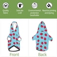 thumbnail image 6 of Cauagu Strawberries Pattern Winter Pet Hoodie Sweatshirts- Dog Hoodie Sweater with Leash Hole - Cute Dog Hoodie - Pet Clothes Puppy Cat Custume -Medium, 6 of 8
