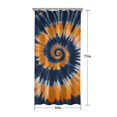 thumbnail image 5 of Orange Blue Tie Dye Mandala Pattern Shower Curtain 36"x72" ,Bathroom Decorative Shower Curtains Set with 12 Hooks,Modern Waterproof Washable Shower Curtain, 5 of 6
