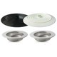 thumbnail image 1 of Seatery 4 tapones para fregadero de cocina, colador redondo grande de silicona de 6 pulgadas, tapón de agua, colador de fregadero de acero inoxidable de 4,5 pulgadas, recogedor de restos de alimentos, 1 of 6