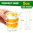 thumbnail image 2 of Dessert Cups with Lids and Spoons, Clear Plastic Parfait Cups, Disposable Appetizer Cups for Pudding, Jello, Mousse, Ice Cream, Party & Catering Supplies, 2 of 4