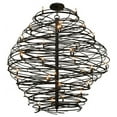 thumbnail image 5 of Meyda 173834 79 in. Cyclone 36 Light Chandelier, Black & Silver Overspray, 5 of 7