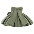 thumbnail image 3 of Bébé Nouveau-Né Filles Robe Princesse Arc Tutu Fête Robes de Mariée d'Anniversaire, 3 of 8
