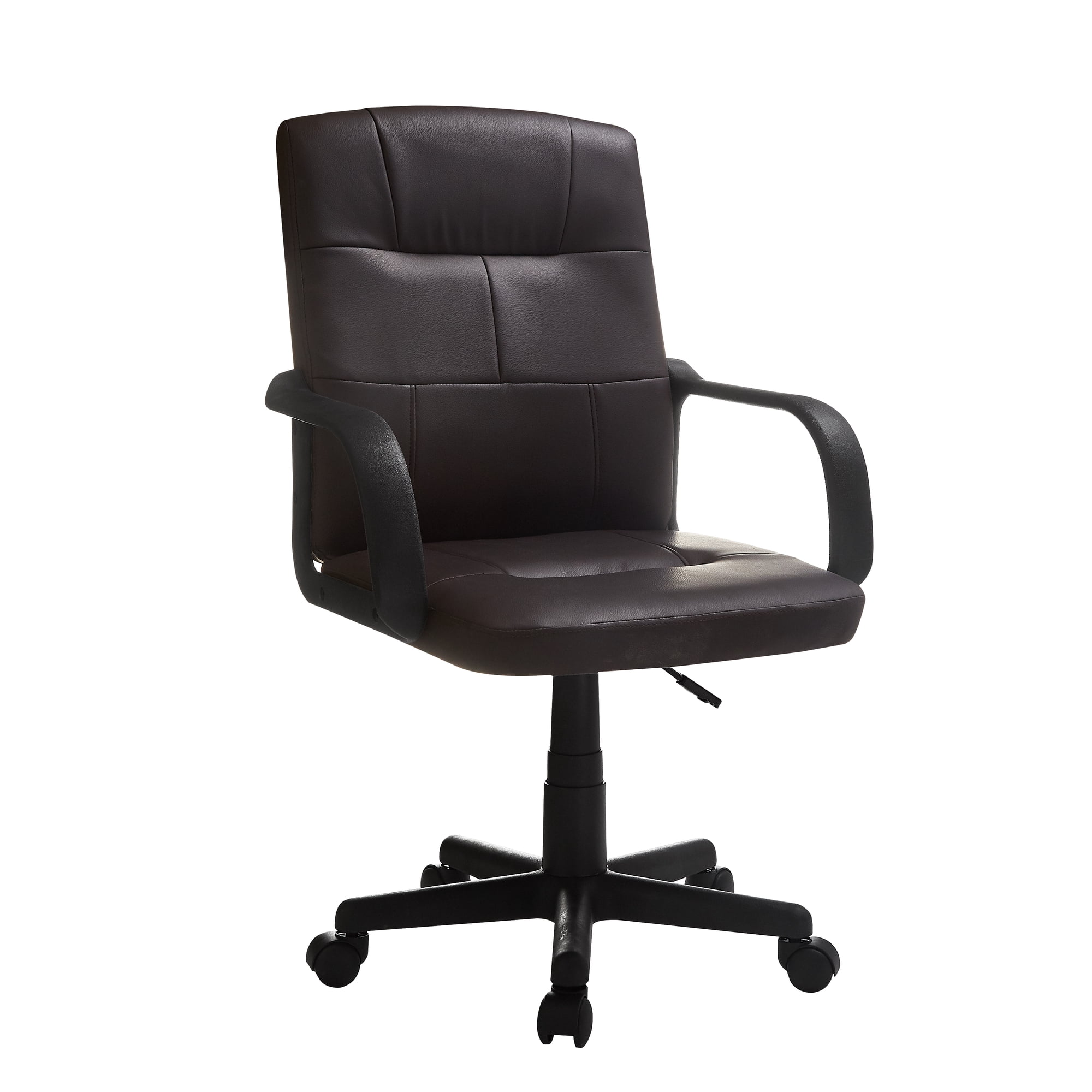 mainstays tufted leather mid-back office product